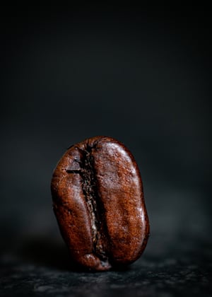 Macro shot of arabica coffee bean